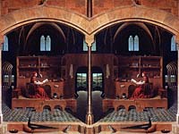 Mirror image of St Jerome